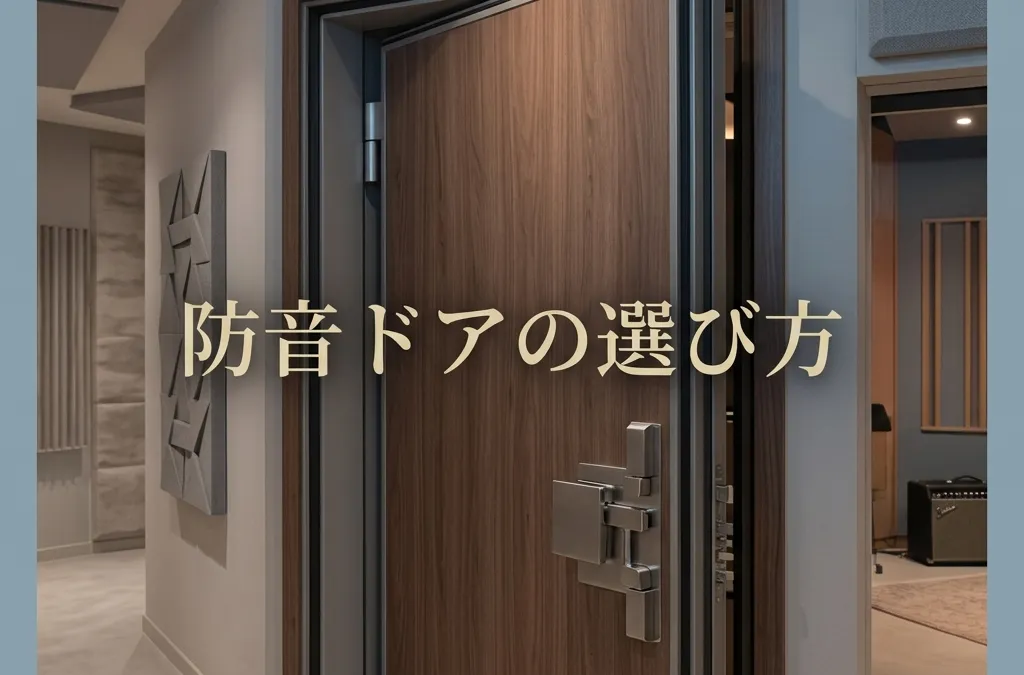 防音ドア・二重窓の効果は？遮音を底上げする選び方
