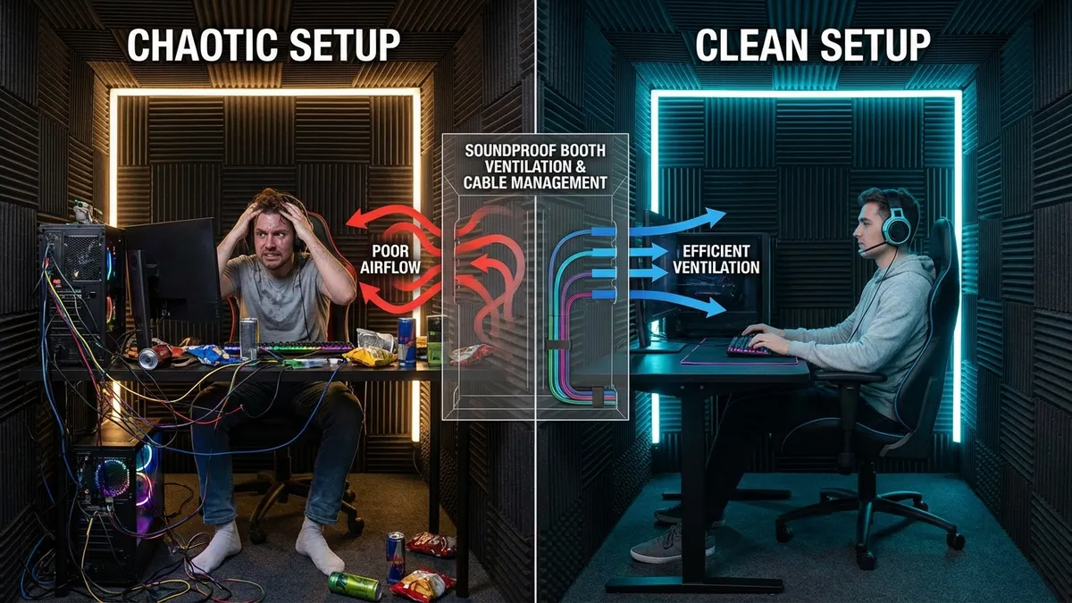 ゲーム実況者は防音室の「暑さ」と「配線」で死ぬ｜排熱とケーブルの完全攻略ガイド