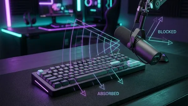 キーボード打鍵音を1/10にする配信室の作り方｜マイクの配置とAIノイズ除去の鉄則