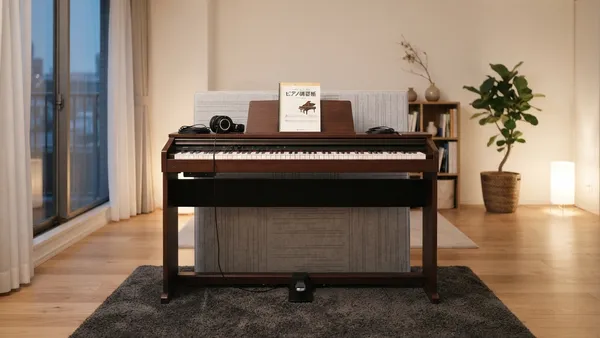電子ピアノの打鍵音対策｜ヘッドホンでも下の階に響く振動とペダル音の止め方