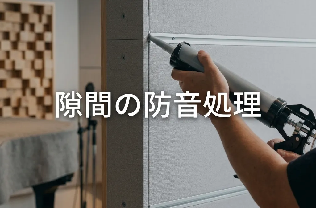 防音室の隙間対策は？パッキン・コーキングの実践手順
