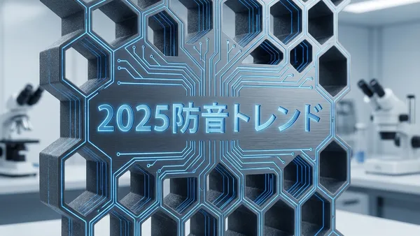 2025年防音技術トレンド：AI・メタマテリアル・サステナブルが変える最新「静寂」の作り方