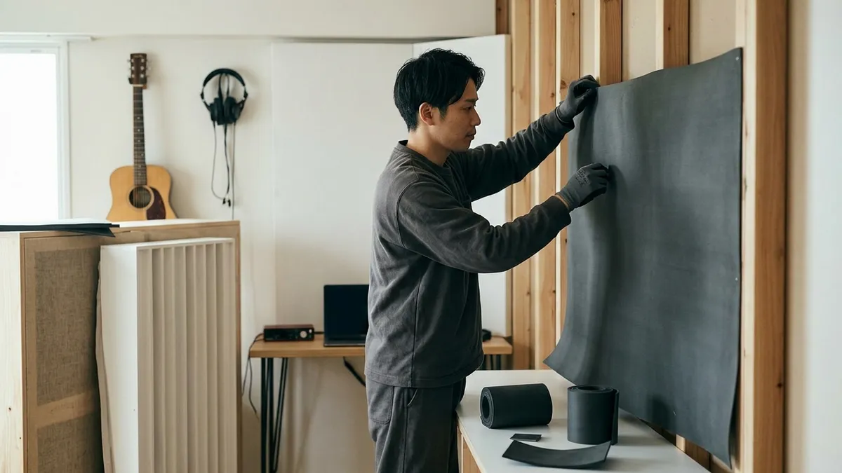 防音室DIYの落とし穴。「遮音シート」の重さで自作ブースが崩壊しないためのフレーム補強術