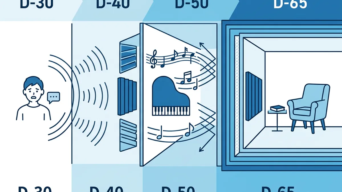 Understanding Sound Insulation D-Value | Comparison Table for D-30 to D-65