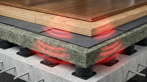 なぜジョイントマットでは防げないのか？「重量床衝撃音」を遮蔽するプロの防音構造の正体