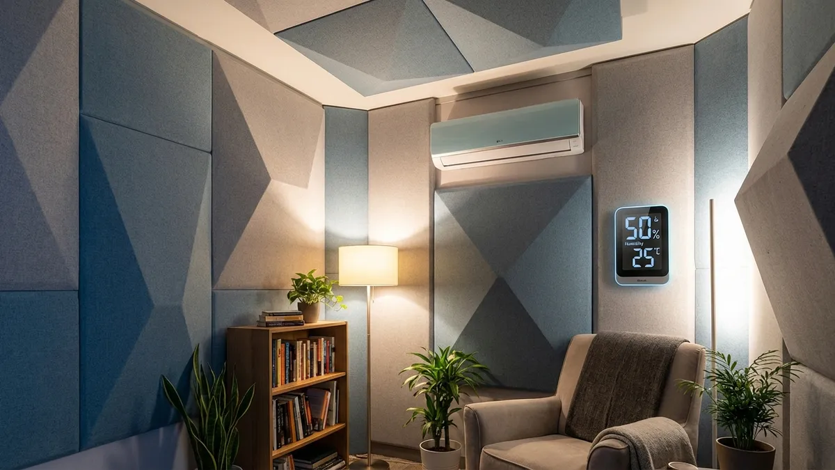 Soundproof Room Climate Control Guide 2026 | Physically Preventing Heat, Condensation, and Dryness