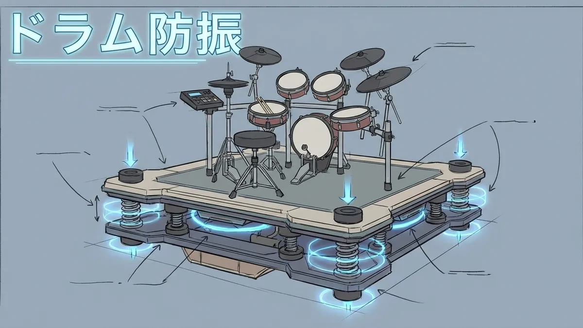 電子ドラムの騒音は「踏む振動」。タイヤふにゃふにゃシステムとディスクふにゃふにゃシステムの導入ガイド