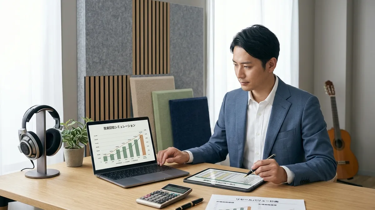 【投資シミュレーション】防音室は「動産」か？5年後の売却価値と出口戦略の実証