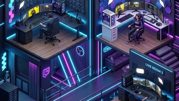 VTuber・配信者向け配信部屋レイアウト｜狭い部屋でも実現する最適配置