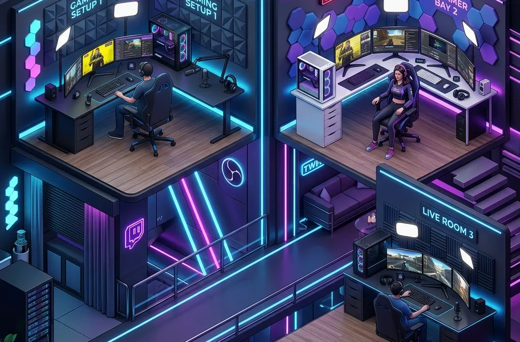 VTuber・配信者向け配信部屋レイアウト｜狭い部屋でも実現する最適配置