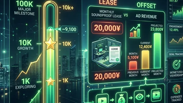 月額2万円の防音室をタダにする。登録者数・収益レベル別「自分への投資」ガイド