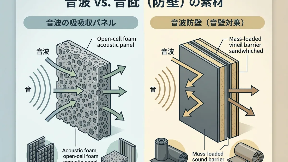吸音材か遮音材か迷う人へ｜あなたの環境で“必要なのはどっち？”徹底ガイド