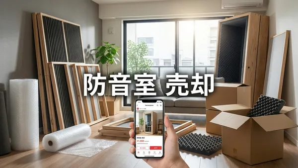 防音室をメルカリやヤフオクで売却する注意点｜トラブルを防ぐ配送・組立の手配