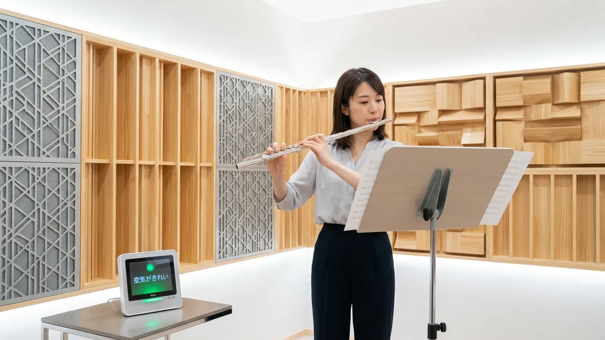 疲れ知らずのフルート練習！酸欠と高音反射を防ぐ2026年最新・防音室セッティング