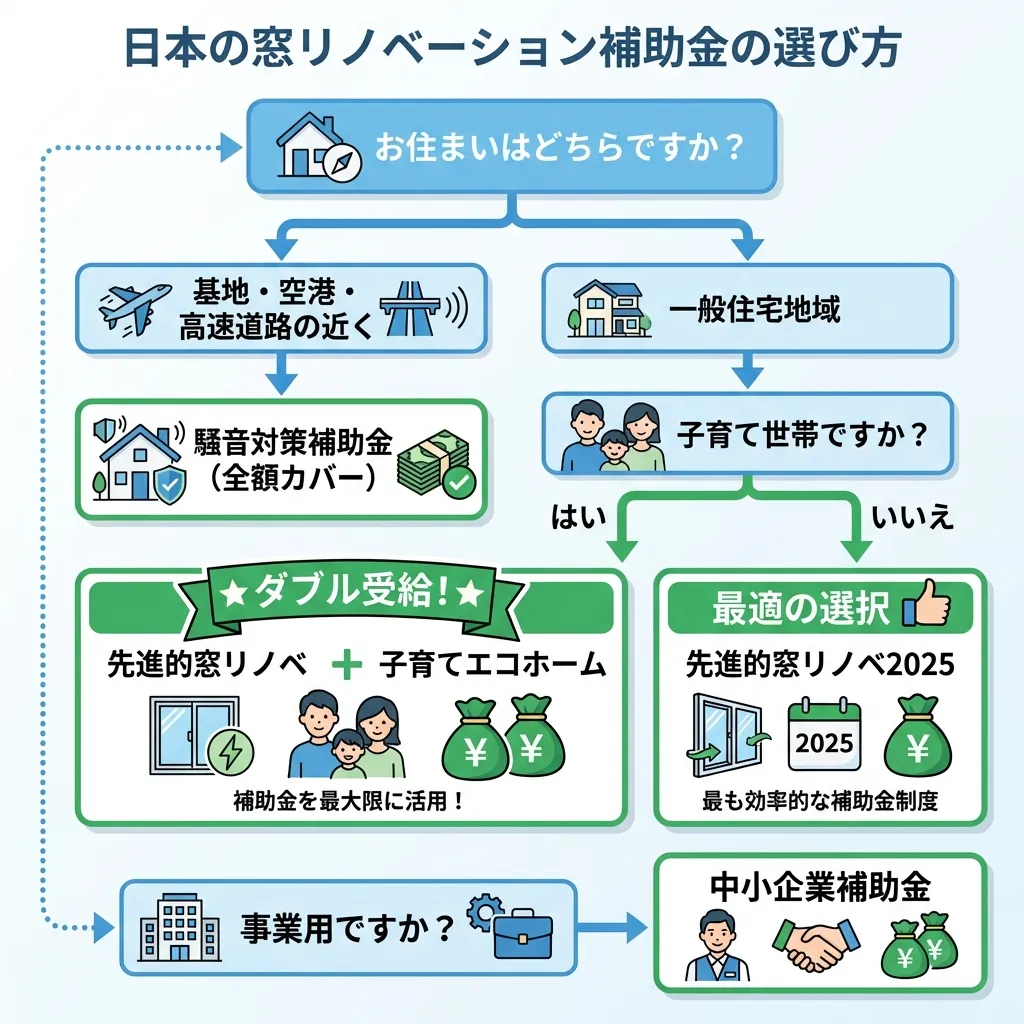 補助金選びフローチャート