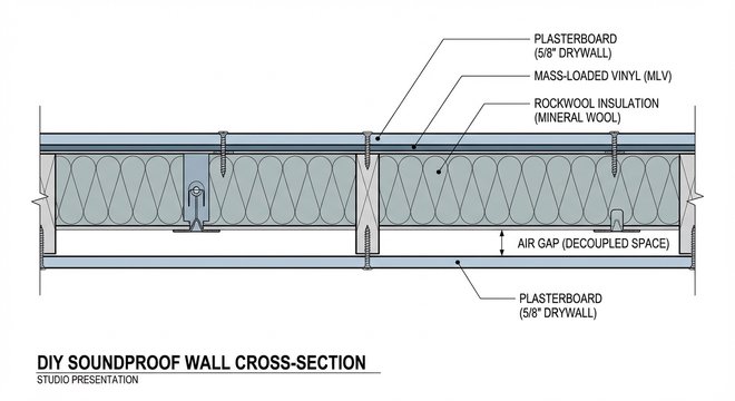 DIY防音壁とだんぼっちの構造比較