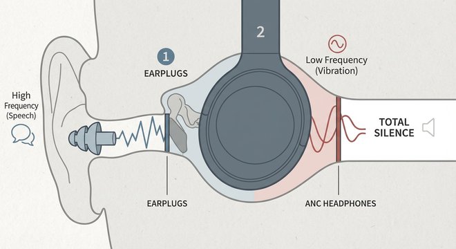Comparison of Sound Blocking: Earplugs vs ANC