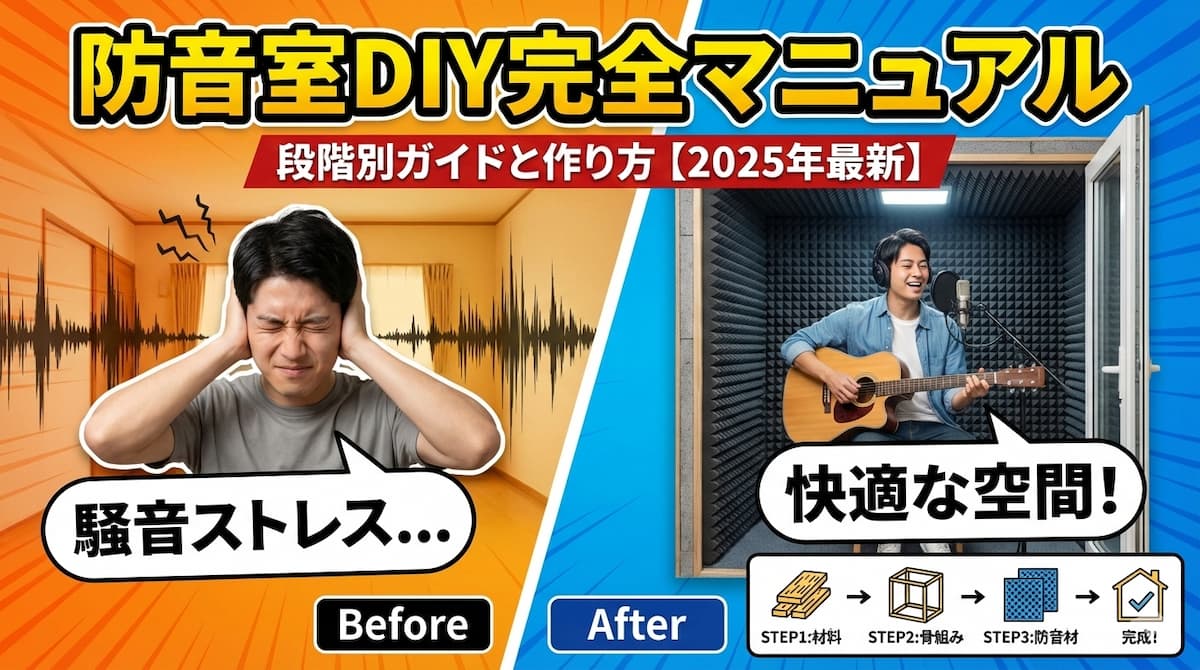 Soundproof Room DIY Complete Manual: Step-by-Step Guide 2025 (Japan ...