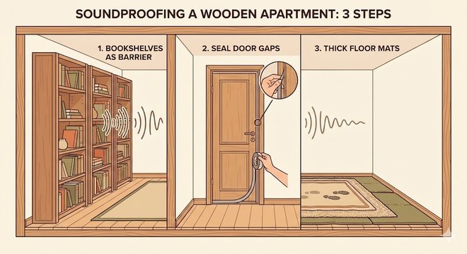 3 Strongest Soundproofing Steps for Wooden Apartments